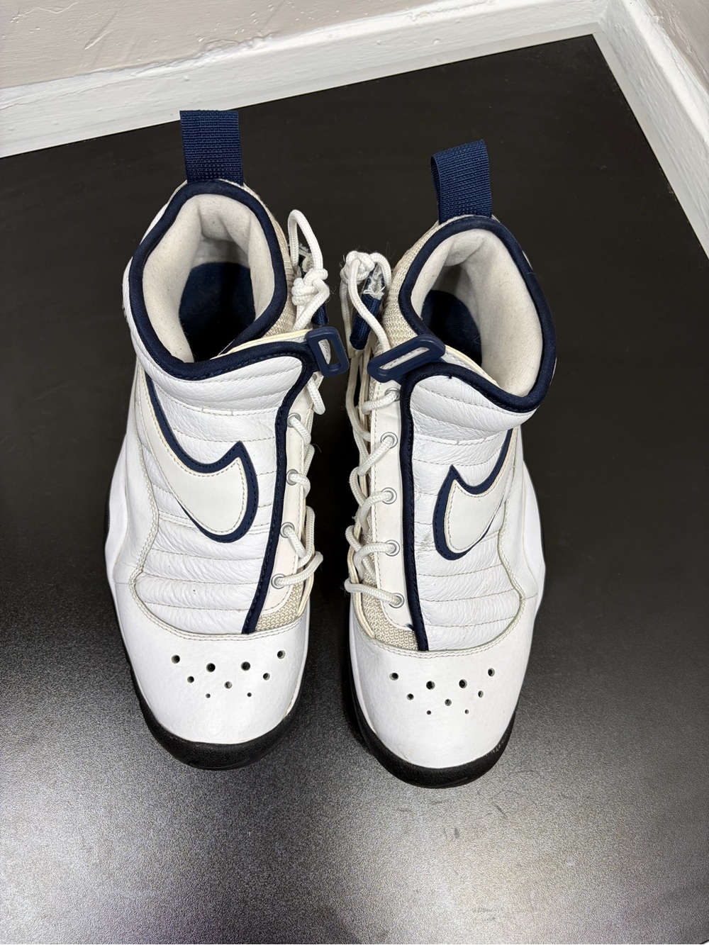Nike Air Shake Ndestrukt White Navy 2017 Dennis Rodman 880869-102 Men’s 9